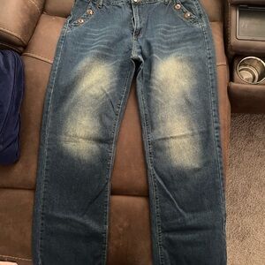 SHEIN Blue Flare & Wide Leg Jeans